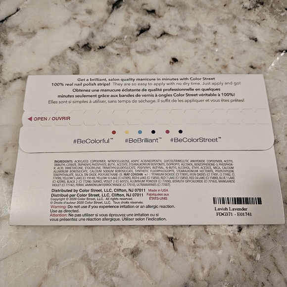 Color Street Glitter Overlay Nail Strips-Retired Lavish Lavender - Picture 4 of 4